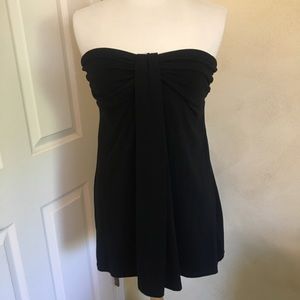 Black strapless dress/cover-up